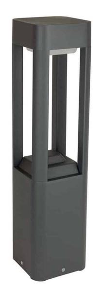 Brīvi stāvošs āra gaismeklis Su-Ma Fan, 11W, G53, IP54, pelēka krās., 12 cm x 50 cm