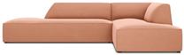 Kampinė sofa Micadoni Home Ruby Modular 4 Seats, rožinė sp., dešininė, 273 x 180 cm x 69 cm