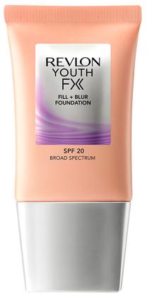 Skystas makiažo pagrindas Revlon Make Up Youthfx Fill + Blur Foundation SPF20, 240 medium beige, 30 ml