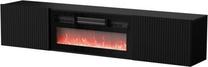 ТВ стол Cama Meble Rota, матовый черный цв., 183 см x 35 см x 37 см