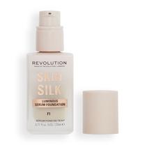 Makiažo pagrindas, serumas Makeup Revolution Skin Silk, rusva sp., f1, 23 ml