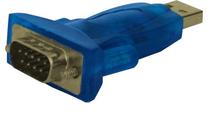 Adapteris Savio USB 2.0 A male, RS-232 female, zila krās.