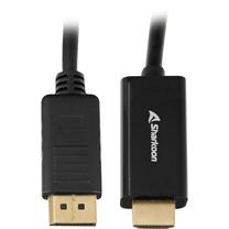 Kabelis Sharkoon Active Displayport, HDMI, 3 m, melna krās.