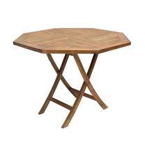 Lauko stalas Octagonal NTF006/100, rudas, 100 cm x 100 cm x 75 cm