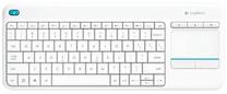 Belaidė kompiuterio klaviatūra Logitech K400 Plus, EN, balta sp.