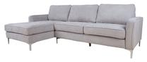Kampinė sofa Home4you Rollo, smėlio ruda sp., 149 x 271 cm x 87 cm