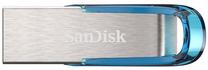 USB zibatmiņa SanDisk Ultra Flair, zila krās., 64 GB