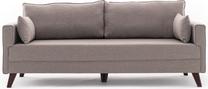Sofa-lova Hanah Home Bella, kreminė sp., 81 x 208 cm x 85 cm