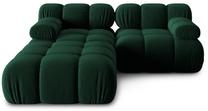 Modulinė sofa Micadoni Home Bellis MIC_0SET1_2_F1_BELLIS3, tamsiai žalia sp., 188 x 188 cm x 63 cm