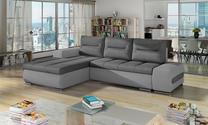 Kampinė sofa Ottavio Soro 93, Soro 83, pilka sp., kairinė, 180 x 275 cm x 85 cm
