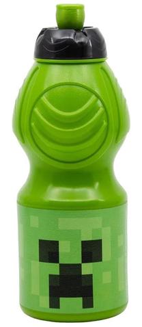 Ūdens pudele Stor Minecraft 40432ST, zaļa krās., plastmasa, 0.400 l