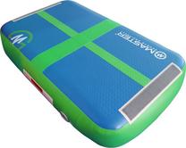 Гимнастический мат Master AirBlock, синий цв./зеленый цв., 100 см x 60 см x 20 см