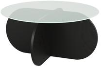 Kavos staliukas Kalune Design Bubble, juoda sp., 75 cm x 75 cm x 35 cm