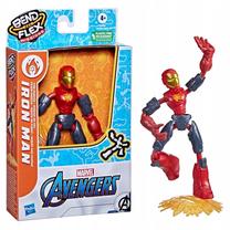 Žaislinė figūrėlė Mattel Marvel Avengers Bend And Flex, 15 cm, mėlyna sp./raudona sp.