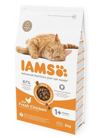 Sausas kačių maistas IAMS Adult 8710255126029, vištiena, 3 kg