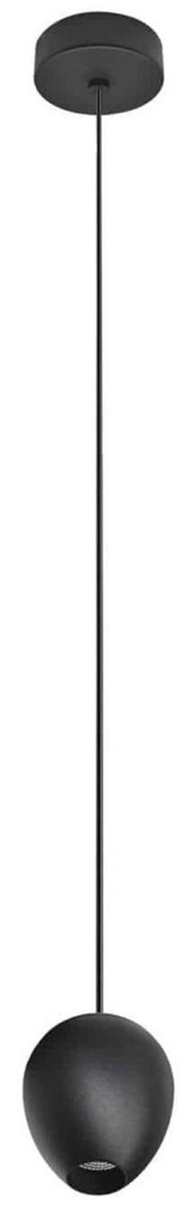 Valgusti rippuv AZzardo Ovum AZ3095, LED, 3000 °K, 1 x 4.5 W, valge v. / must v.