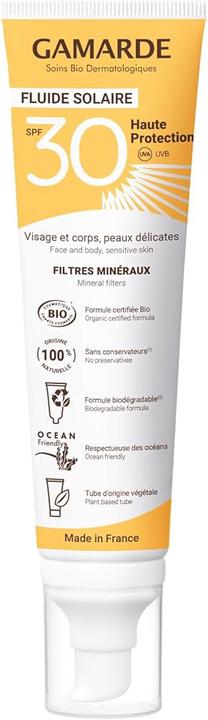 Līdzeklis iedeguma kopšanai ķermenim/sejai Gamarde SPF30, 100 ml