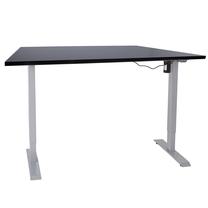 Datorgalds regulējams augstums Home4you Ergo 1-Motor, 140 cm x 80 cm, 71 - 121 cm, melna krās./pelēka krās.