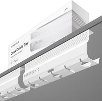 Держатель для кабеля Desktronic, 430 x 100 мм, белый цв.