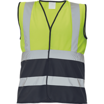 Veste universāls Cerva Lynx Duo HV, melna krās./dzeltena krās., XL izmērs