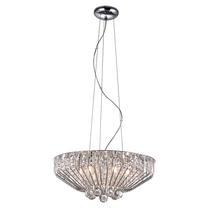 Valgusti rippuv Futura 352 P0352-06B, G9, 6 x 42 W, valge v./kroom v. / kroom v.