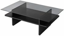 Kavos staliukas Kalune Design Saga, juoda sp./pilka sp., 65 cm x 105 cm x 35 cm