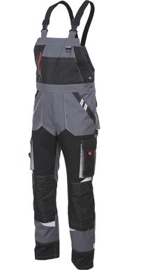 Darbinis puskombinezonis Sara Workwear Expert 10337, juoda sp./pilka sp., L dydis