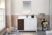 Vannas istabas mēbeļu komplekts Kalune Design Ohio 48, balta krās., 54 cm x 120 cm x 86 cm