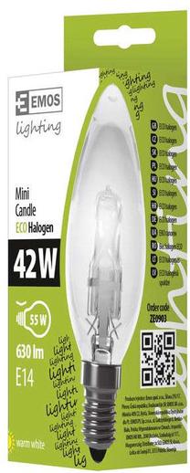 Spuldze Emos, E14, 42 W, 630 lm