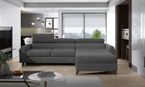 Kampinė sofa Mariall Paros 06, tamsiai pilka sp., dešininė, 190 x 300 cm x 98 cm