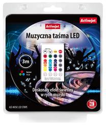 LED juosta ActiveJet AJE-LED Music Stripe, 7 W, 180 lm, 3 m, IP65, 230 V