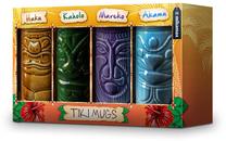 Krūzīte Mikamax Tiki Mugs, daudzkrāsaina, 4 gab.