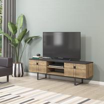 TV galds Kalune Design Paulo, brūna krās./melna krās., 160 cm x 35 cm x 50.2 cm