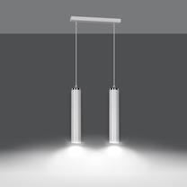 Valgusti rippuv Emibig Luna 2 955/2, GU10, 2 x 8 W, valge v. / valge v., 8 x 34 cm