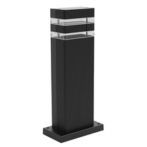 Brīvi stāvošs āra gaismeklis Eko-Light Vini, 8W, GU10, IP54, melna krās., 15.3 cm x 40 cm