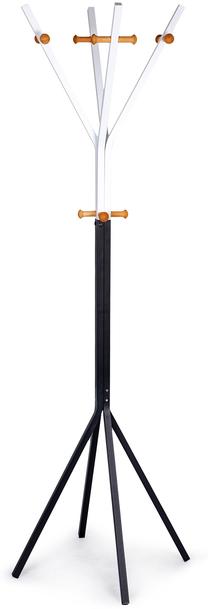 Drabužių kabykla ModernHome YLT-0603-01P, 170 cm, balta sp./juoda sp.