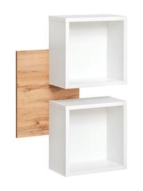 Sieninė lentyna ASM Easy Typ 04, ąžuolo sp./balta sp., 90 cm x 22 cm x 60 cm