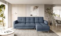 Kampinė sofa Roxi Gojo 40, tamsiai mėlyna sp., 165 x 240 cm x 90 cm
