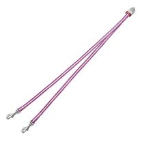 Dviguba pavadėlio jungtis Flexi Vario System Duo, rožinė sp., 0.52 m x 100 mm