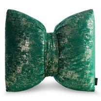 Dekoratyvinės pagalvėlės užvalkalas Kokarda 1, tamsiai žalia, 55 cm x 45 cm