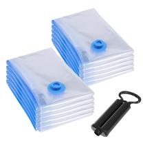 Vakuuminis maišas Songmics, 80 cm x 60 cm, poliamidas/polietilenas (pex), 10 vnt., skaidri sp.