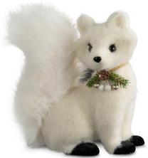Figūrėlė, "Voverė", 25 cm, balta sp.