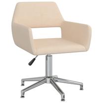 Darba krēsls VLX Swivel Office 330333, 52.5 x 53 x 71 - 83 cm, krēmkrāsa