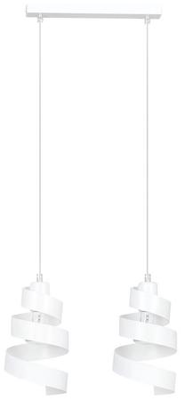 Valgusti rippuv Emibig Saga 2 351/2, E27, 2 x 15 W, valge v. / valge v., 14 x 25 cm