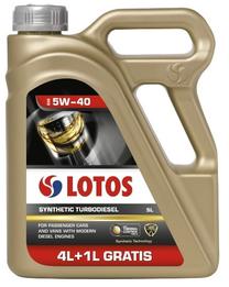 Motoreļļa Lotos Synthetic Turbodiesel 5W - 40, sintētiskais, 5 l