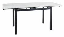 Стол c удлинением Modern GD017, белый цв./черный цв., 110 - 170 см x 74 см x 75 см