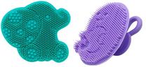 Bērnu vannas suka Marcus & Marcus Silicone Bath & Massage Brush Set, 0 mēn., zaļa krās.