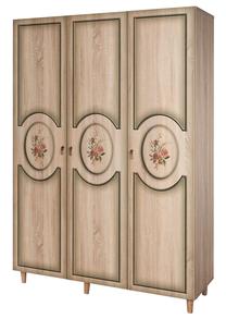 Spinta Kalune Design Mode 421, sonoma ąžuolo sp./šviesiai ruda sp., 135 cm x 52 cm x 192 cm