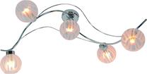 Valgusti lagi Adrilux Jay JAY-5/AS-9120-05-7086, E14, 0 °K, 5 x 40 W, valge v. / kroom v.