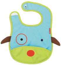 Lācīte zīdainim Skip Hop Zoo Tuck Away Bib Dog, 6+ mēn.